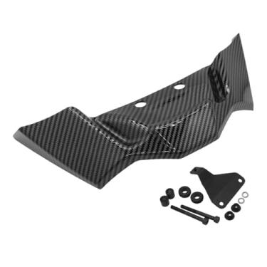 Imagem de Generic Kit de asa aerodinâmica para spoiler dianteiro de motocicleta, decoração frontal, carenagem de substituição para peças de motocicleta S1000R, Padrão de Fibra de Carbono