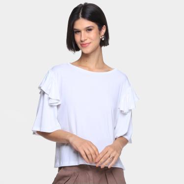Imagem de Blusa Volare Manga Morcego Babados Feminina-Feminino