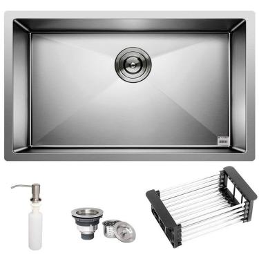 Imagem de Cuba Quadrada Inox 304 Gourmet 6040 Com Acessórios - Ec243