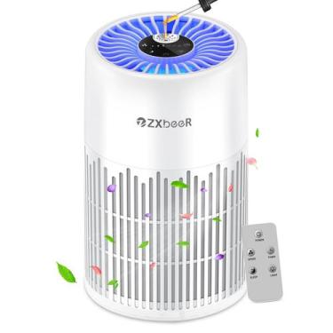 Imagem de Purificador de ar ZXBEER H13 True HEPA com controle remoto branco