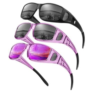 Imagem de KALIYADI Óculos De Sol Polarizados Com Ajuste Sobre - Masculino: Femininos Proteção Uv Para Dirigir