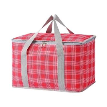 Imagem de Lancheira Térmica Dobrável Grande, Folha De Alumínio, Bolsa De Piqueni