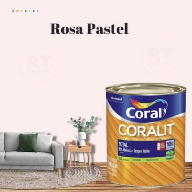 Imagem de Esmalte Sintético Base Água Coral Coralit 800ml Tinta Cor Roxo Acetina
