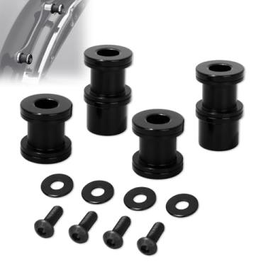 Imagem de WOWTK Kit de ferragens de ancoragem destacáveis para Harley 2009-2025 Touring CVO Road King, Road Glide, Street Glide, Electra Glide, Tour Bagagem Pack Rack de liberação rápida, Sissy Bar, bagageiro