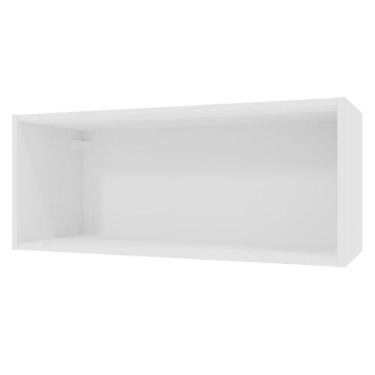 Imagem de Armário Aéreo para Quarto 80 cm Nicho Aberto Branco Neo Madesa, Branco