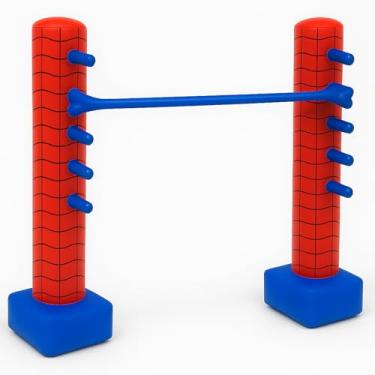 Imagem de Blueweenly Spider Limbo Game 140 cm Tema Herói Jogos de Festa Teia de Aranha Decorações Infláveis Divertido Limbo Stick para Noites de Cinema Tema de Heróis Lembranças de Festa Interior Exterior