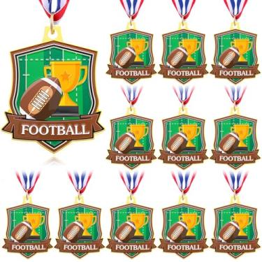 Imagem de Hiboom 12 medalhas para prêmios, futebol futebol vôlei golfe basquete tênis medalha de metal ouro presentes de equipe, lembrancinhas de festa temáticas esportivas, medalhas de prêmio em massa para
