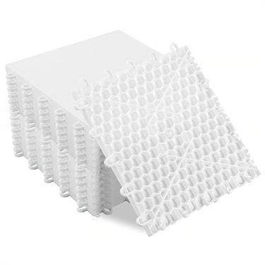 Imagem de 15 peças de tapetes de piso de hóquei, telhas de gelo sintético interligadas de terra seca para equipamento de treinamento de hóquei, placa para tiro ao ar livre em ambientes internos, expansível e