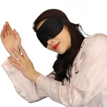 Imagem de Mascara De Dormir 3D Tapa Olho Alcolchoada Blackout Super Confortavel(1)