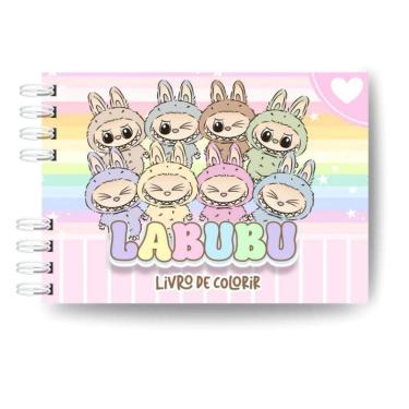 Imagem de Livro De Colorir Labubu 50 Folhas 180G Capa Dura