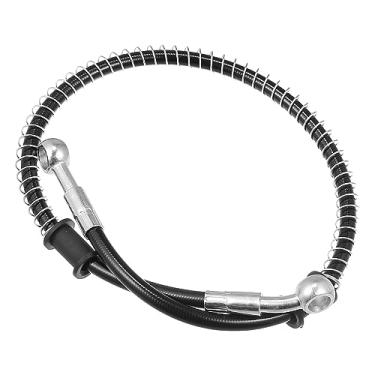 Imagem de Motoforti 60 cm 60 cm 60 cm 10 mm mangueira de óleo de embreagem de freio trançado para motocicleta tubo de embreagem tubo de combustível preto para quadriciclo para bicicleta suja