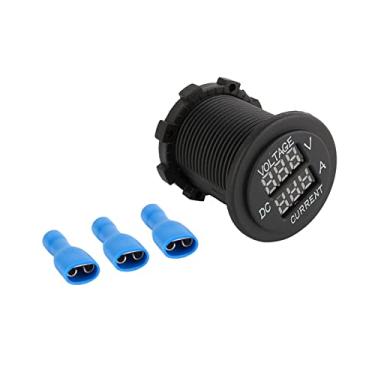 Imagem de Amperímetro de Voltímetro de Dual LED, Material Retardador de Chama 24v Voltímetro Digital Amplificador de Ampoltão Com Cabo para o Cabo para a Bateria do Carro
