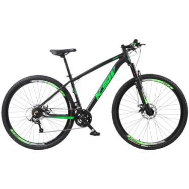 Imagem de Bicicleta Aro 29 KSW 21v Freio A Disco Câmbios Shimano - Preto/Verde 15