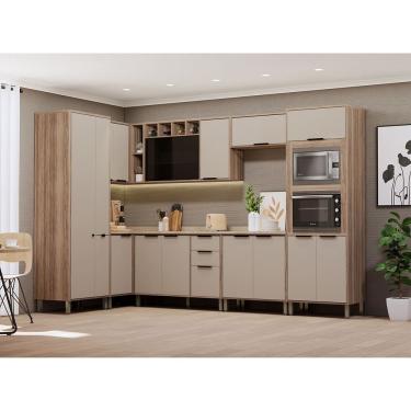 Imagem de Cozinha Modulada Completa 8 Peças Com Espaço Para Forno E Mi Vanilla-beige