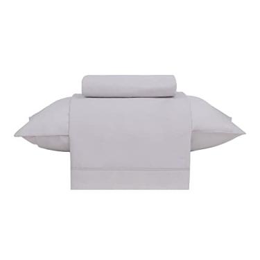 Imagem de Buddemeyer Jogo de Cama Solteiro Percal 180 Fios Basic Percalle 100% Algodão Penteado Bege 3 peças