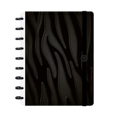 Imagem de Caderno De Disco Iscool Inteligente M Natural Fashion Zebra Preto