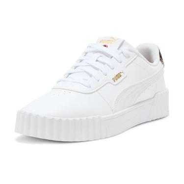 Imagem de PUMA Tênis feminino Carina 3.0, Ouro branco Ah25, 39