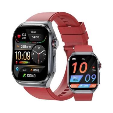 Imagem de Relógio Inteligente Masculino Com ECG, Monitor De Frequência Cardíaca 