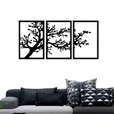 Imagem de Quadro Decorativo Árvore Folhas Vazado - Mdf 3Mm 003