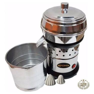 Imagem de Extrator Suco Laranja Inox Grande Profissional Copo 3 Litros