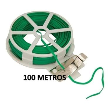 Imagem de Cabo de aço plastificado 100m para cabos de jardinagem para alimentos
