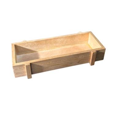 Imagem de Vaso para Plantas Retangular em Madeira 22,5 x 9,5cm - Moment