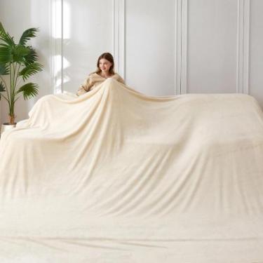 Imagem de Cobertor COOVA Oversized King Fleece 305x351 cm Bege