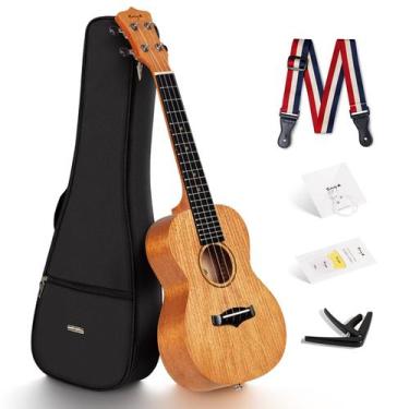 Imagem de Ukulele Enya EUC-25D Concert 58 cm com bolsa, capo e alça