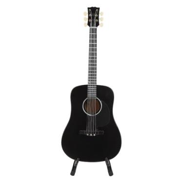 Imagem de Pilipane Mini modelo de violão instrumento musical clássico miniatura ornamento decoração de quarto infantil preto