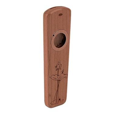 Imagem de Domary Madeira Kazoo Leve Portátil Kazoo Guitarra Parceiro Flauta Instrumento Musical (Madeira Sapele)