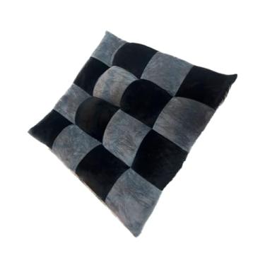 Imagem de Cama Pet 1x1 Metro Confortável Colchonete para Cachorro Grande (PRETO/CINZA)