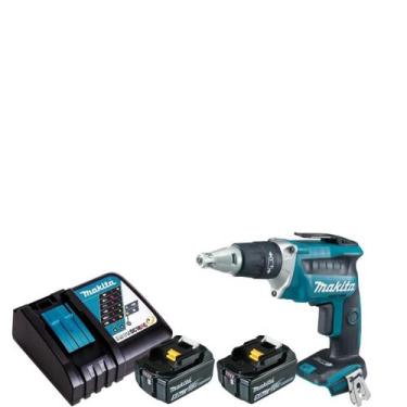 Imagem de Parafusadeira Drywall 18v 2 Baterias 5ah Makita Dfs452z Carregador Rap