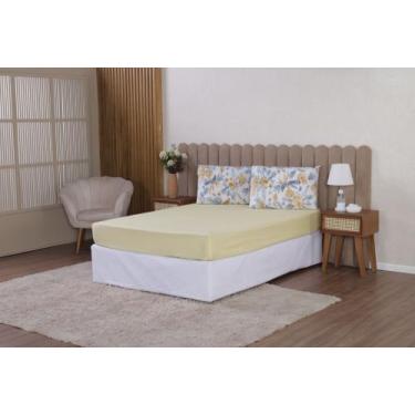 Imagem de Jogo de Lençol Malu Para Cama Solteiro 2 Peças 180 Fios 100% Algodão T