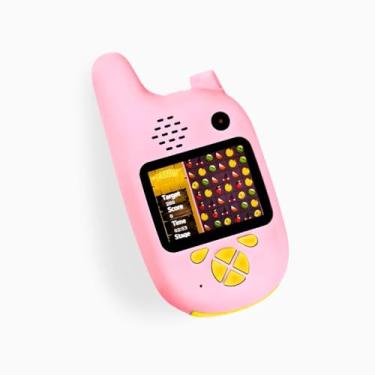 Imagem de Genérico Walkie Talkie Infantil com Câmera Digital, Preto, 2 Polegadas LCD, Bateria Recarregável, Câmera Dupla 720p, Jogos Interativos, Comunicação Bidirecional (Rosa)