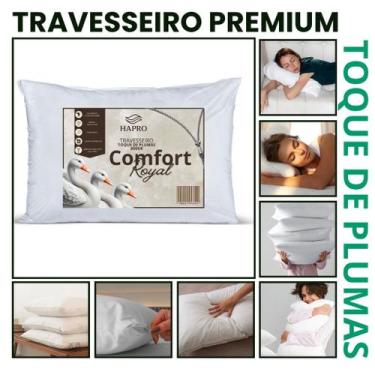Imagem de Travesseiro Luxo Confort Royal Toque de Plumas Linha Hotelaria - Hapro