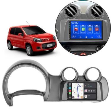 Imagem de Multimídia 7 Polegadas Uno Fiorino 2011-2015 Android-Auto MP5 + Moldur