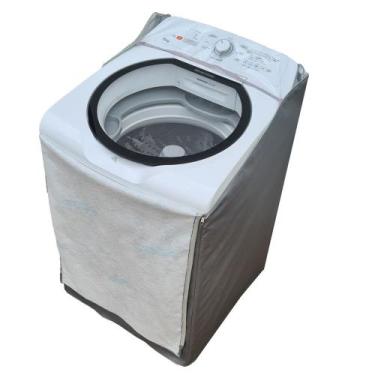 Imagem de Capa Protetora Impermeavel Maquina Lavar Brastemp 15kg Ziper Painel Tr