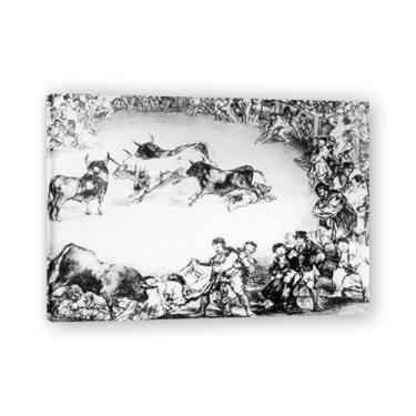 Imagem de Entertainment PartyFrancisco De Goya Impressão em tela romântica espanhola - Obra-prima do influente pintor romântico 39,98 x 55,88 cm emoldurado