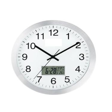 Imagem de Relogio Parede Completo Termometro Digital Calendario Despertador Escritorio Sala Escritorio