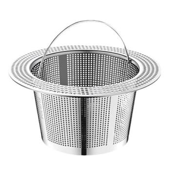 Imagem de Bothyi Coador de com malha fina e alça, reutilizável, em aço inoxidável 304, para uso doméstico, ideal para sucos e macarrão.