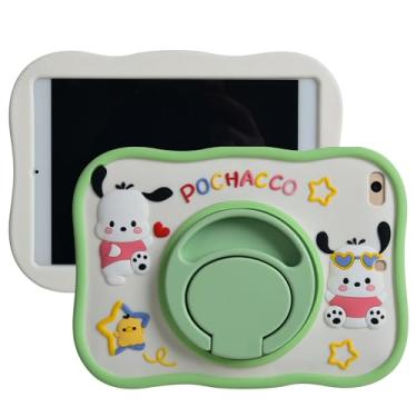 Imagem de Capa de desenho animado para iPad Mini 6 de 8,3 polegadas, MONEHOYSY com suporte de silicone macio [à prova de quedas, à prova de choque, antiderrapante] Capa com suporte traseiro para crianças,