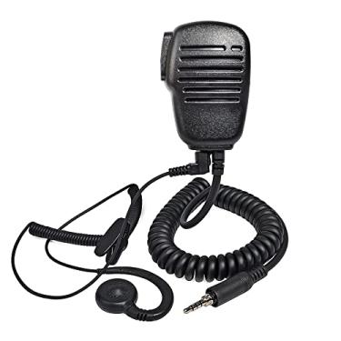 Imagem de UAYESOK Microfone de alto-falante de rosca de 3,5 mm IP54 à prova d'água para Yaesu Vertex VX-6 VX-6R VX-7R VX-170 FT-270 HT Standard Horizon HX210 HX270 HX400 HX750S HX870 HX890 Handheld Marine Radio