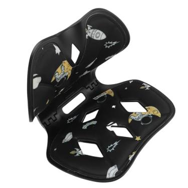 Imagem de SPYMINNPOO Almofada de Assento, Almofada de Apoio Lombar Dobrável para Cadeira de Escritório e Alívio Ergonômico de Dor Nas Costas de Carro Com Material Respirável para Uso Em Mesa de Viagem (Preto)