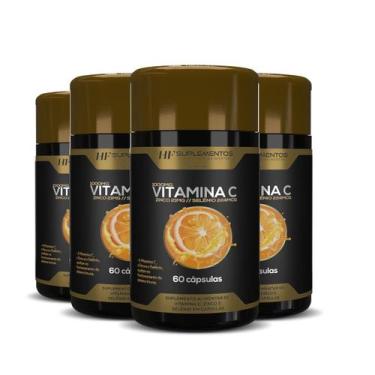 Imagem de 4X Vitamina C Premium 60 Caps Hf Suplementos