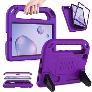 Imagem de Capa infantil AVAWO para Samsung Galaxy Tab A 8.4 (2020) SM-T307 – Protetor de tela integrado – Capa para Galaxy Tab A de 8,4 polegadas com suporte leve e conversível para Galaxy Tab A 2020, roxo