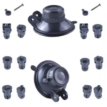 Imagem de Vykyntow [2 pacotes] Suporte para câmera veicular com 6 peças de juntas rotativas 360 para Apeman Ssontong Biuone iZEEKER HaHoco e a maioria das outras câmeras veiculares com ventosa