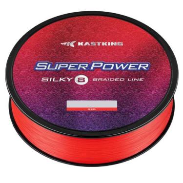 Imagem de Linha de pesca KastKing Superpower Silky8 8LB 150m Vermelha