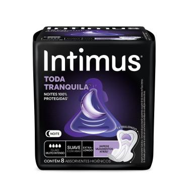 Imagem de Absorvente Intimus Noturno Suave com Abas Toda Tranquila 8 unidades