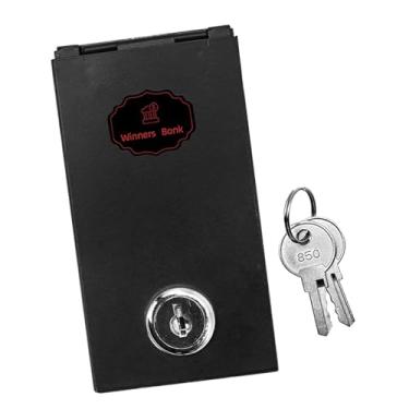 Imagem de Baoblaze Cofrinho com Chaves, Cofrinho em Forma de Porquinho, Seguro de Metal para Viagens e Escritório