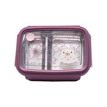 Imagem de Bento Box Térmica Inox Milky com Divisórias - Lancheira Infantil